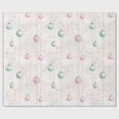 パステルエレガントクリスマス ラッピングペーパー (フラット)