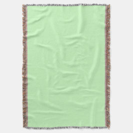 パステルエレガントグリーンミニマリストとシックな毛布 スローブランケット