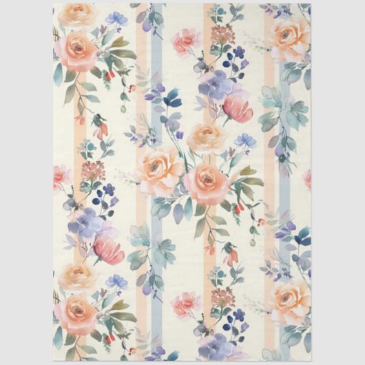 パステルエレガントコテージコアクラフト&デクページ 薄葉紙 (正面)