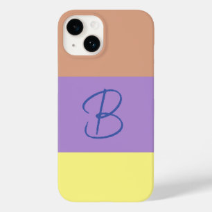 パステルエレガントコロブロックモノグラムイニシャル文字 Case-Mate iPhone 14ケース
