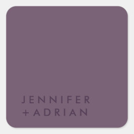 パステルエレガントスクエアモダンステッカー スクエアシール