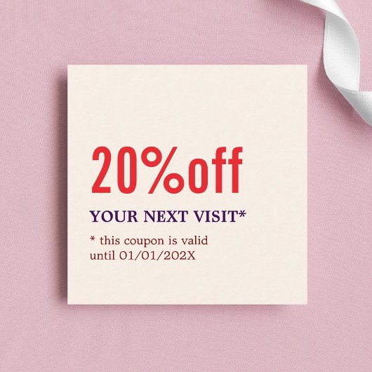 パステルエレガントスタイリッシュ美しいクーポはっきりしたン 割引カード