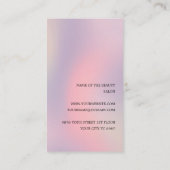 パステルエレガントスタイリッシュ美しいサロン 予約カード (裏面)