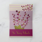 パステルエレガントストライプ サンキューカード (内部)