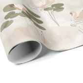 パステルエレガントスワンパターン ラッピングペーパー (ロールコーナー)