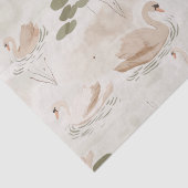 パステルエレガントスワンパターン 薄葉紙 (詳細)