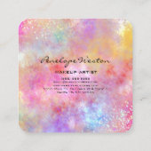 パステルエレガントズ・ビジネス・カード スクエア名刺 (裏面)