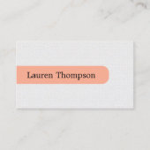 パステルエレガントテクスチャホワイトパステルコンサルタント 名刺 (正面)