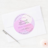 パステルエレガントテンプレート製品の包装ラベル ラウンドシール (封筒)