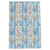 パステルエレガントバロック様式 ミディアムペーパーバッグ (裏面)