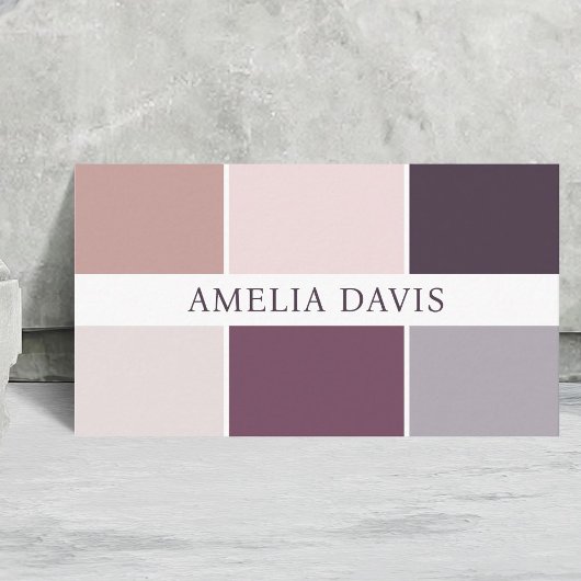 パステルエレガントパレットの色パターン 名刺