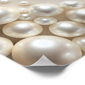 パステルエレガントパールブライダルシャワーウェルカム ポスター (角)