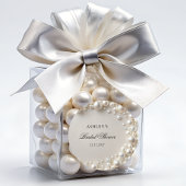 パステルエレガントパールブライダルシャワー ラウンドシール