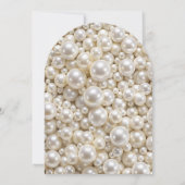 パステルエレガントパールブライダルシャワー 招待状 (裏面)