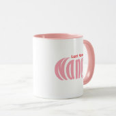 パステルエレガントピパーソナライズされたンクの可愛い「ナンシー」 マグカップ (正面右)