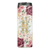 パステルエレガントピンクの花の聖なる書物、 経典名 タンブラー (裏面)