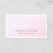 パステルエレガントピンクグラデーションク コーリングカード (正面)