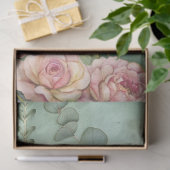 パステルエレガントピンクフラミンゴ&バラデクページ 薄葉紙 (ギフト)