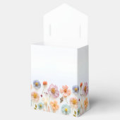 パステルエレガントピンクボヘミアンワイルドフラワー結婚ズ フェイバーボックス (オープン)