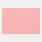 パステルエレガントピンクミニマリストとシック ラッピングペーパーシート (正面)