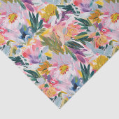 パステルエレガントピンク抽象芸術フローラルパターン 薄葉紙 (詳細)