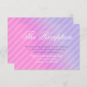 パステルエレガントピンク薄紫情報詳細カード エンクロージャーカード (正面/裏面)