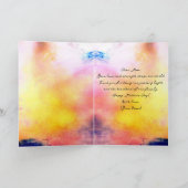 パステルエレガントフローラウォーターカラーマザーズデイ カード (内部)