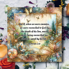 パステルエレガントフローラウォーターカラー聖なる書物、 経典イースター シーズンカード