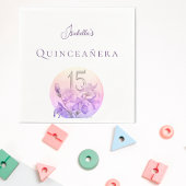 パステルエレガントフローラキンセアニェラパーティー スタンダードカクテルナプキン