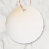 パステルエレガントフローラバプテスマメッセージカード フェイバータグ (裏面)