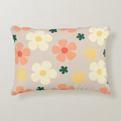 パステルエレガントフローラルパターンコンフィ アクセントクッション (正面)