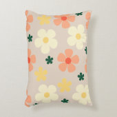 パステルエレガントフローラルパターンコンフィ アクセントクッション (正面(垂直))