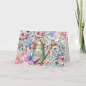 パステルエレガントフローラ蝶ノートカード シーズンカード (裏面)