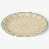 パステルエレガントフローラ ペーパープレート (アングル)