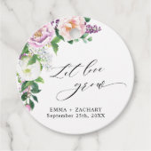 パステルエレガントフローラ、愛を成長させよ結婚う フェイバータグ (正面)