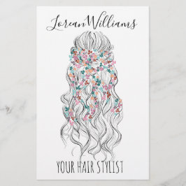 パステルエレガントブライドヘアスタイリングフローラ チラシ