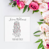 パステルエレガントブライドヘアスタイリングフローラ 予約カード