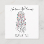 パステルエレガントブライドヘアスタイリングフローラ 予約カード (正面)