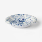 パステルエレガントブルーウォーターカラーバラ ペーパーボウル (傾斜あり)