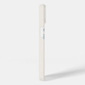 パステルエレガントブルーウォーターバラパーソナライズされた Case-Mate iPhoneケース (裏面 / 右)