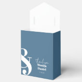 パステルエレガントブルーギフトボックス付きモダンスタイル フェイバーボックス (オープン)