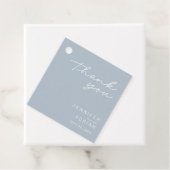 パステルエレガントブルーミニマルサンキュー結婚ズ フェイバータグ (インサイチュ)