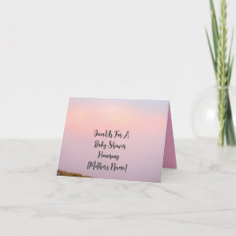 パステルエレガントベビーシャワー招待状付カスタムき 招待状