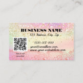 パステルエレガントホログラフィグリッタースパークルレース 割引カード (裏面)