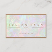 パステルエレガントホログラフィックオーラ美しい 名刺 (正面)