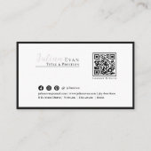 パステルエレガントホログラフィック美しいサロン 名刺 (裏面)