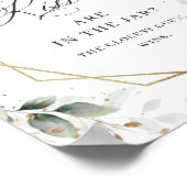 パステルエレガントホワイトローズハウズキス ポスター (角)