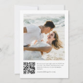 パステルエレガントホワイトローズユーカリプタス結婚ズ 招待状 (裏面)