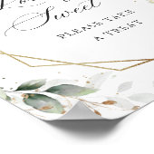 パステルエレガントホワイトローゼラブアズスウィート ポスター (角)