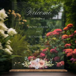 パステルエレガントボホフローラ書道 アクリルサイン